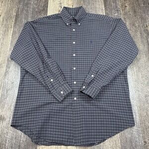 Polo Ralph Lauren Blake Button Down Shirt Men Medium Blue Plaid Long Sleeve Pony